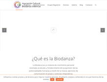 Tablet Screenshot of biodanzavalencia.com